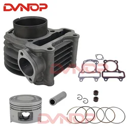 MMotorcycle Cylinder Kit Piston Ring Gasket For  SCV 100 LEAD 100  SCV100 2002-2010 SPACY 100 SCR100 GCC GCCK WH100T