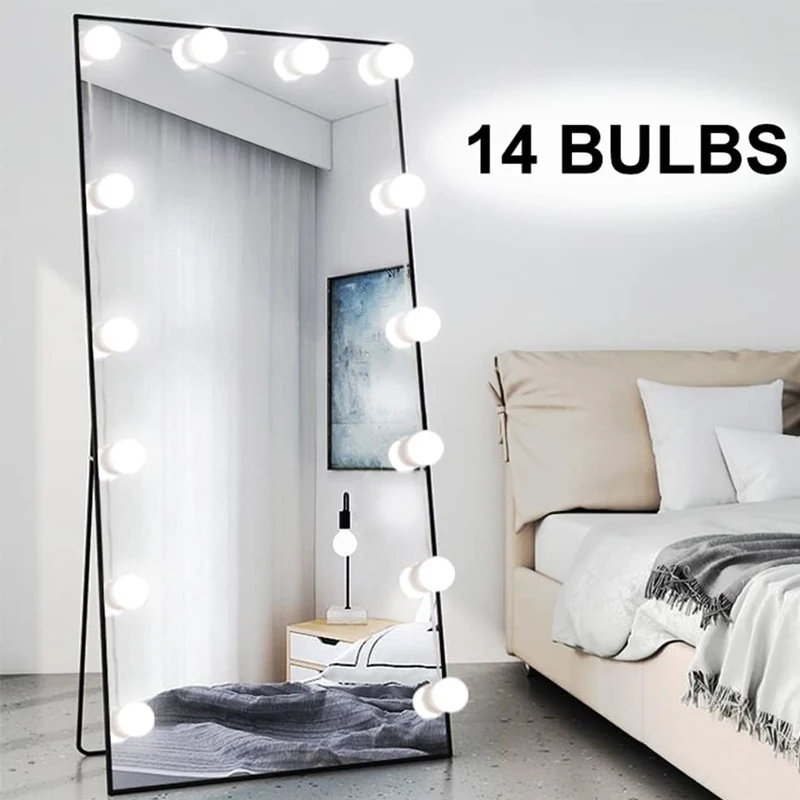 لطيفة LED المرآة البالونية ضوء هوليوود يشكلون ضوء ل الغرور عصا على USB عكس الضوء لمبات ماكياج الغرور الجدول والحمام م