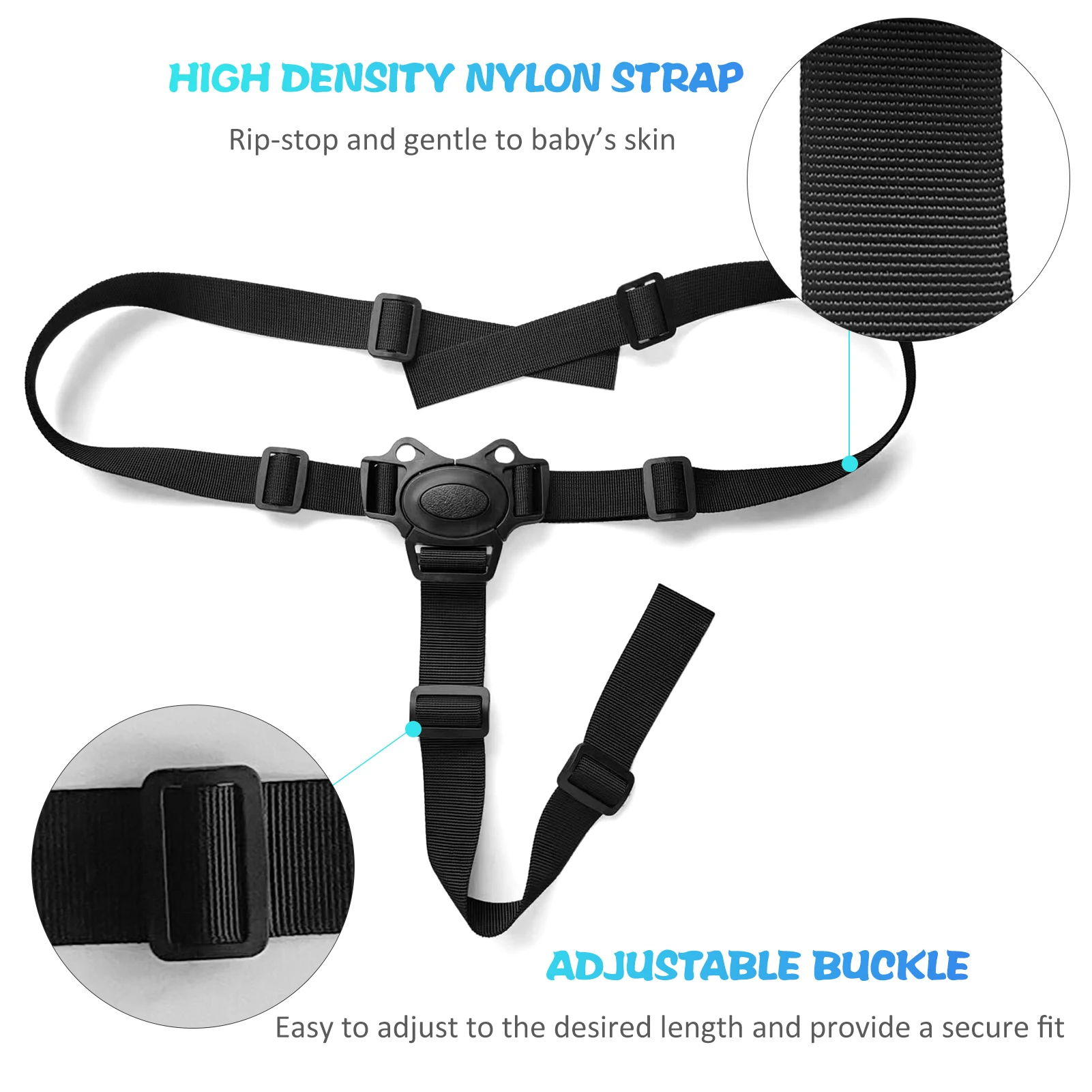 Universal Baby 3 Point Harness Safe Belt Baby High Chair Strap Seat Belts For Stroller High Chair Pram Buggy Children Pushchair