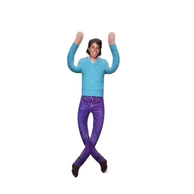 Neue Michael Jackson MJ Cosplay Prop Plüschpuppe mit flexiblen, beweglichen Gelenken, abstraktes Sammlerstück, Partygeschenk für Fans