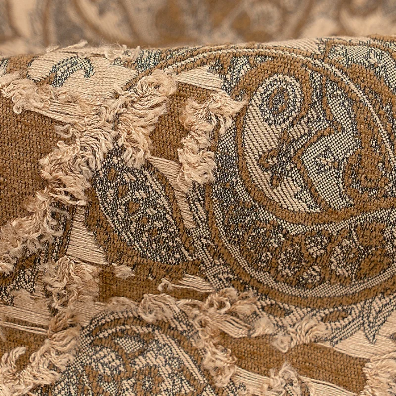 Vintage Paisley Jacquard Pillow Cover | Textured Damask Cushion Case | Retro Luxury Sofa Bedroom Decor Throw Pillow