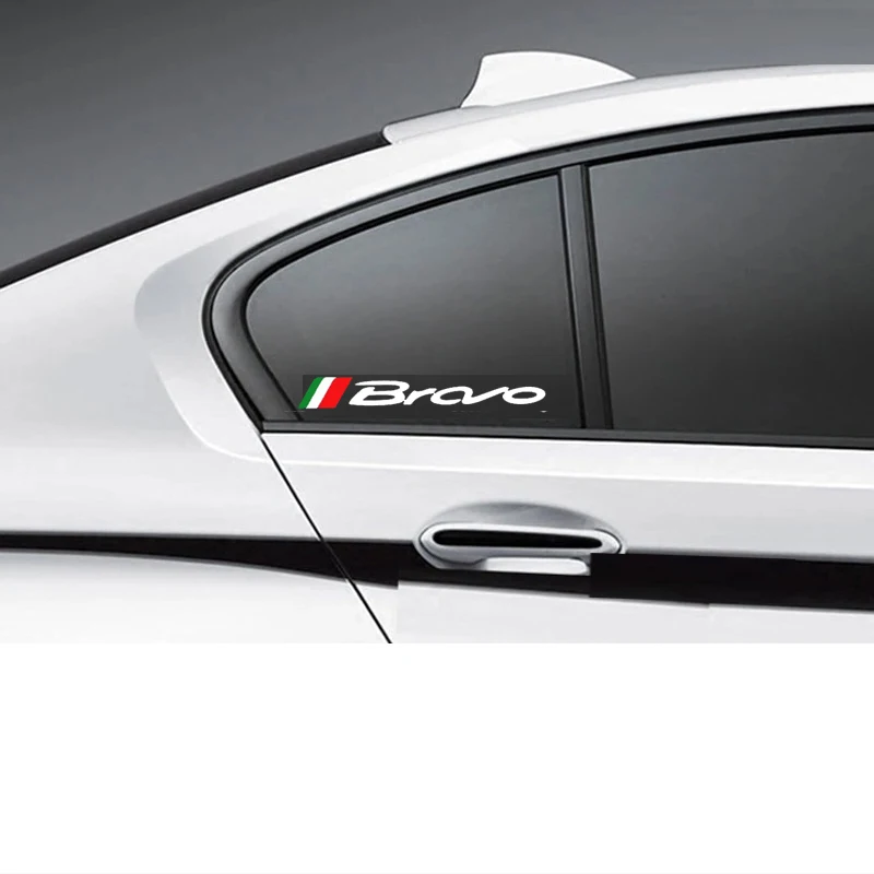 2Pcs Car Body Sticker For Fiat Abarth 500 500X 500e Punto Bravo Argo Tipo Panda Accessories