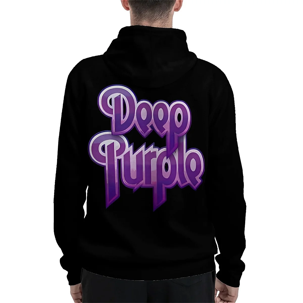 LIASOSO Deep Purple Band 3D Printed Hoodie Classic Rock Harajuku Style Hooded Sweatshirt for Men and Women Vintage Inspired Desi