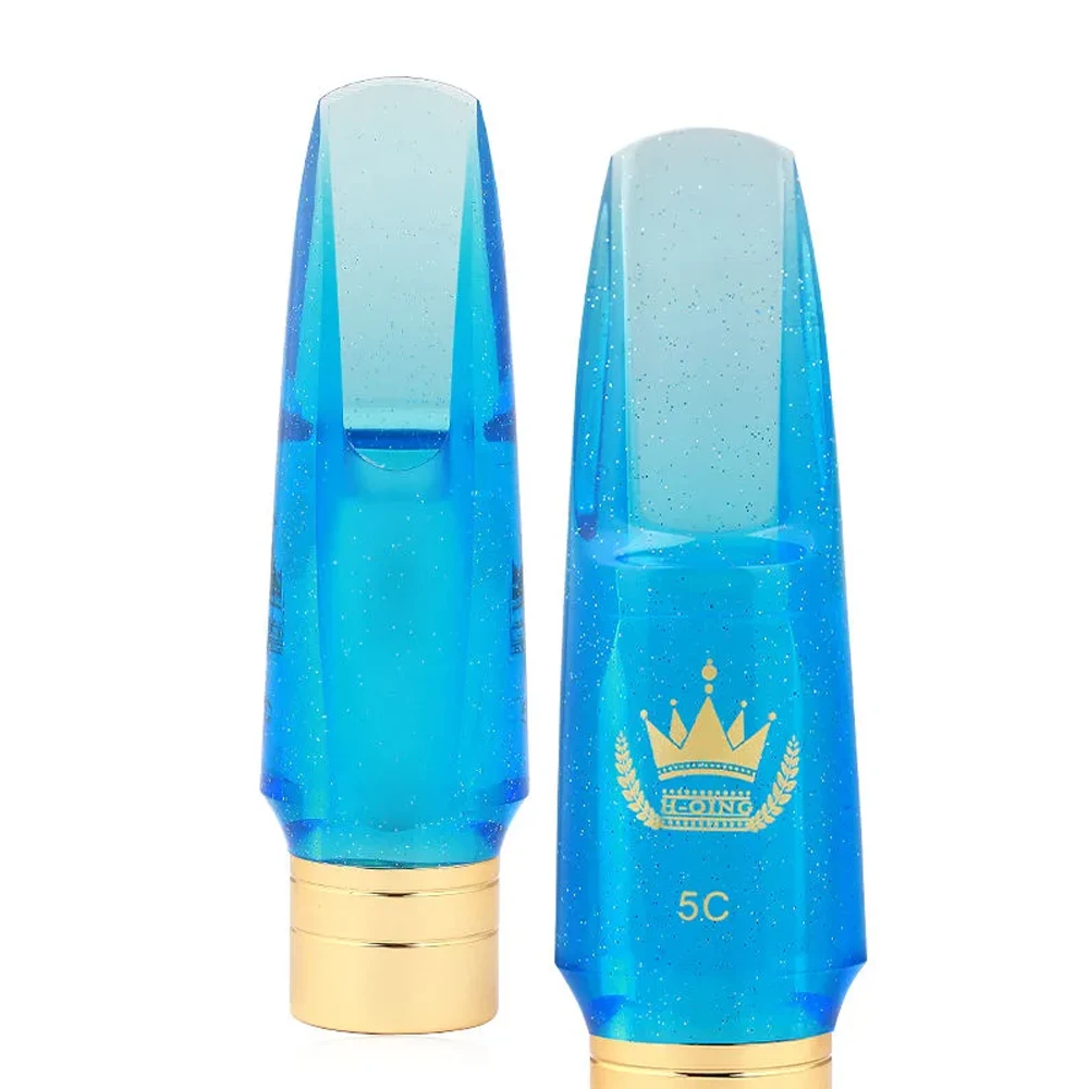 German Saxophone Mouthpiece, Blue Crystal, Premium Saxophone, Soprano, tenor, alto, Beautiful Sound