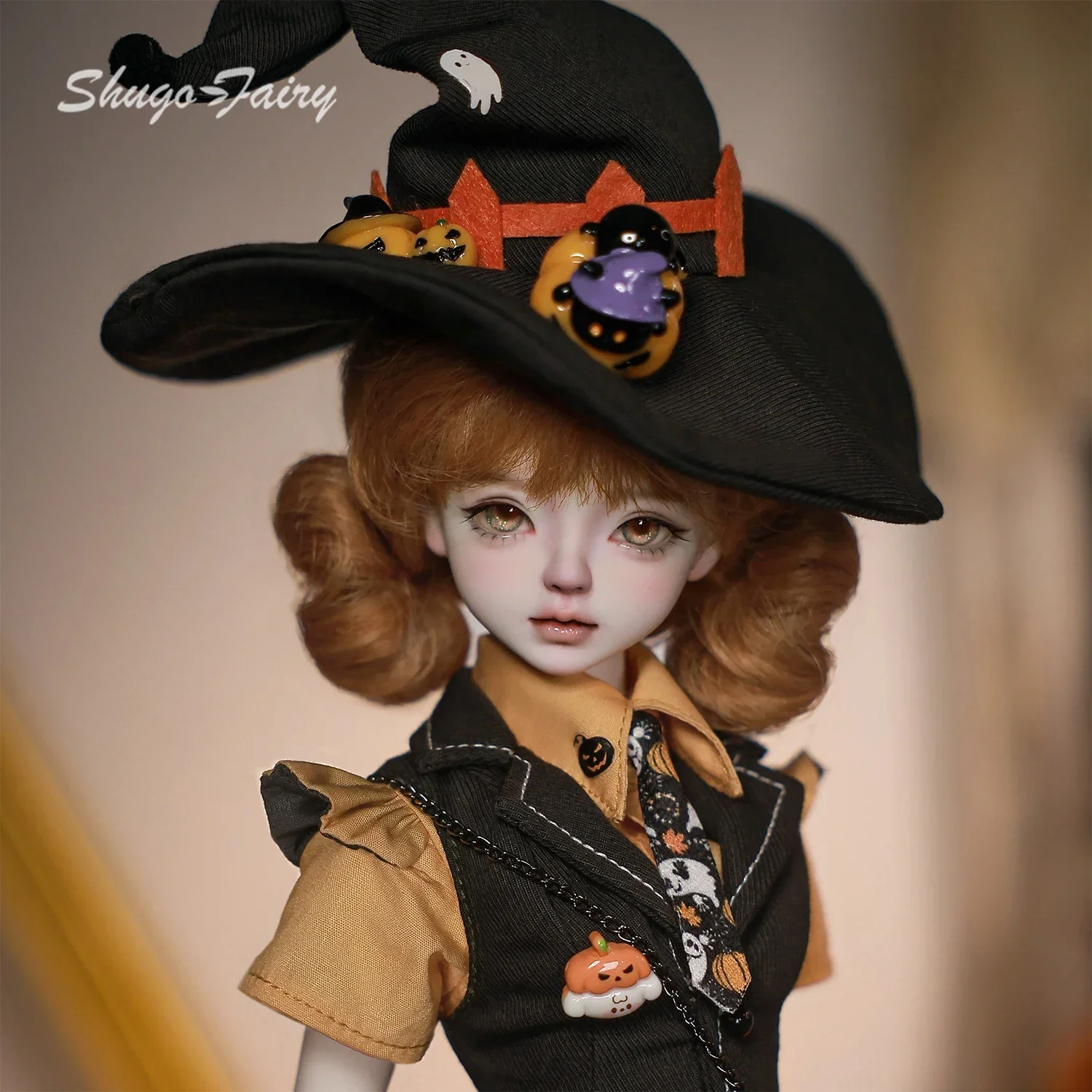 ShugaFairy Lynn 1/4 Bjd Doll Bariy Zucca di Halloween Costume Dressup Lolita Bambole con snodo sferico di alta qualità