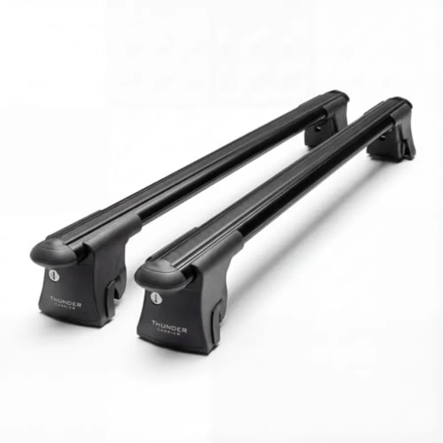 

Optimax Roof Rack Cross Bars for Subaru Forester Sport Touring 2025 2026 Flush Rail Black Aluminum Lockable Anti-Theft Crossbar