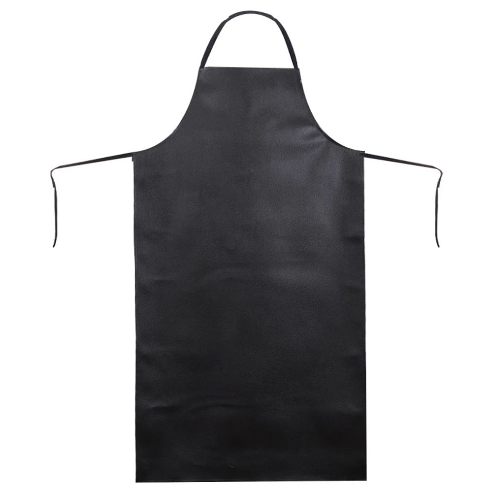 Waterproof Oilproof PVC Leather Heavy Duty Apron For Cleaner Kitchen Multi-Sizes