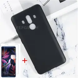 Anti-knock Soft TPU Phone Case For Huawei Mate 10 Pro BLA-L29, BLA-L09 6INCH Silicone Caso Cover Bumper Tempered Glass