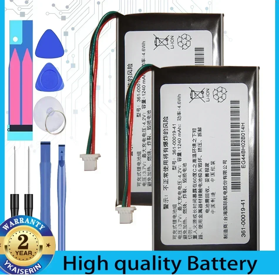 361-00019-12 3610001912 Replacement Battery for GARMIN Edge 605 705/Edge 705 GPS 361-00019-14 Bateira 1240mAh Portable Batteries