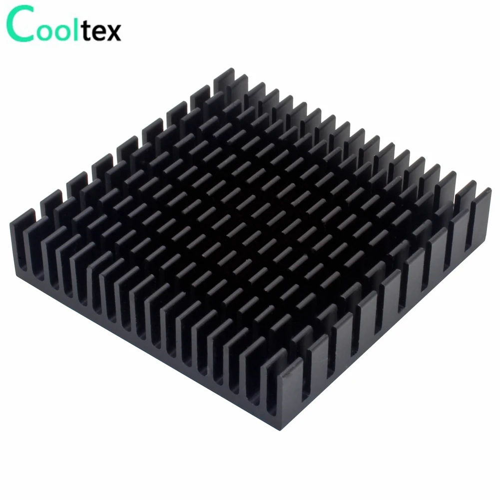 10pcs Aluminum Heatsink 50x50x11mm Heat Sink Radiator For Electronic Chip LED Cooling With Thermal Conductive Double sided Tape