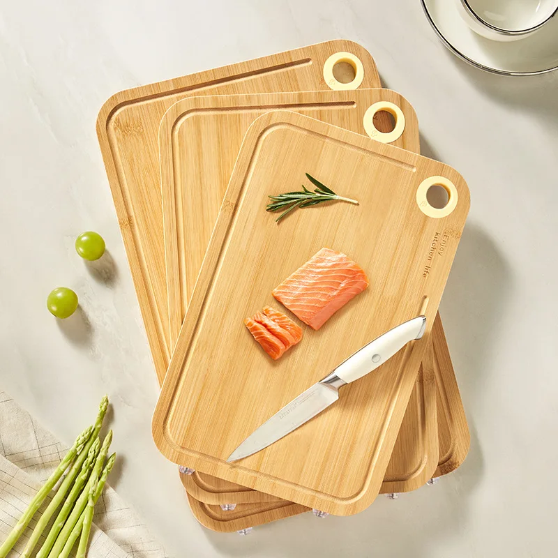 

Кухонная бамбуковая разделочная доска, бытовая двусторонняя перегородка, разделочная доска для сырой и приготовления, многофункциональная разделочная доска для фруктов
