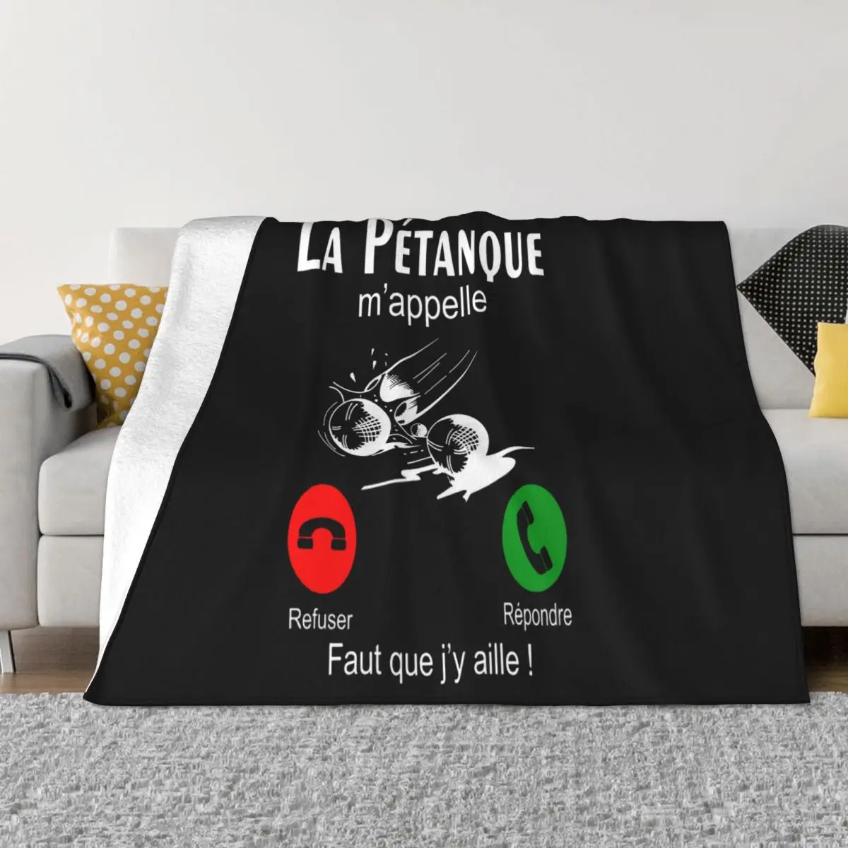 T Personnalise La Petanque Mappelle Fete Cadeau Vacance Boule T095 Hot Hot Female Animal Comfortable Throw Blanket