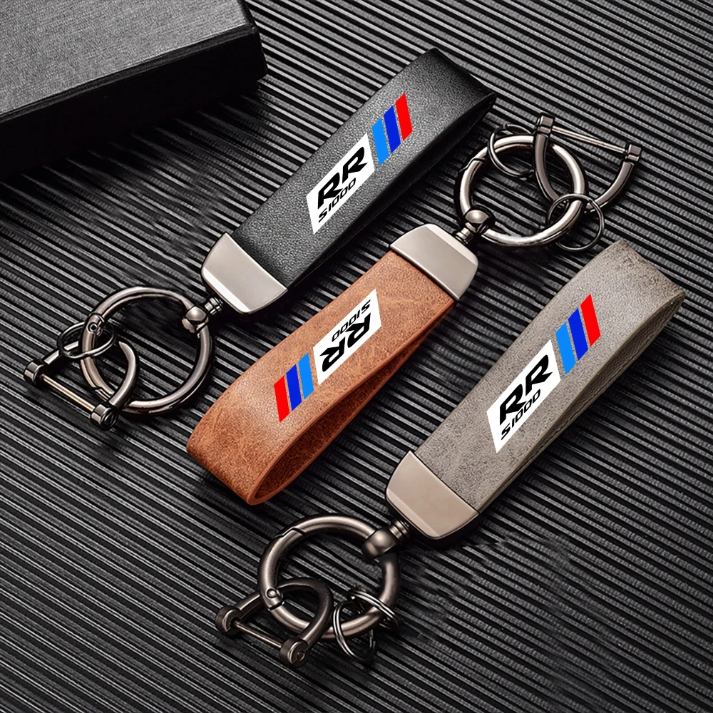 High-Grade Leather Motorcycle Keychain Holder Keyring Accessories For BMW S1000RR S 1000RR 2017 2020 2021 2022 view 6