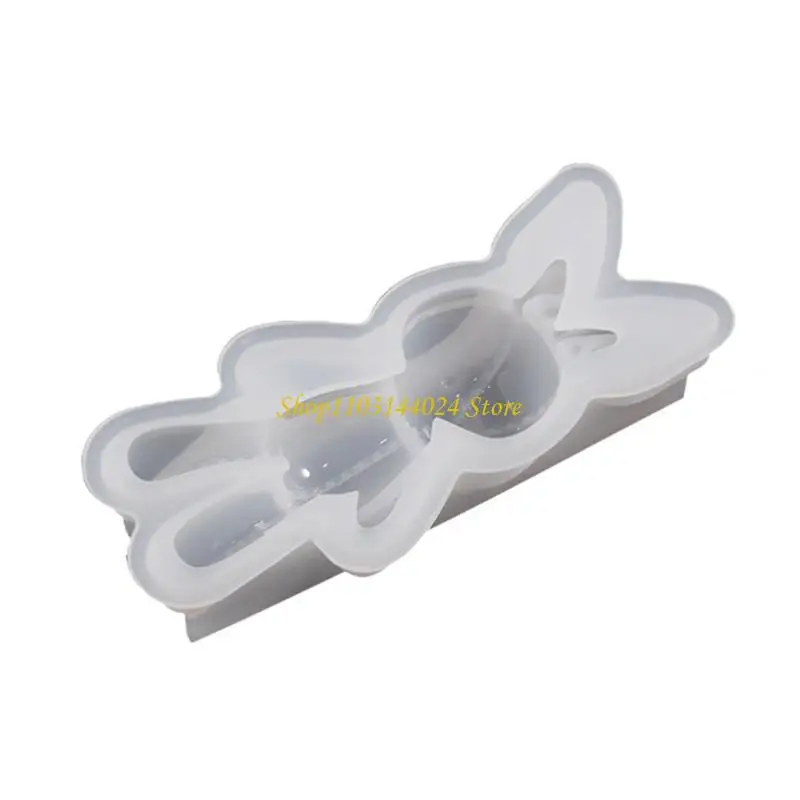 

N5KE Animal Epoxy Resin Mold Rabbit Crystal Mould Animal Keychain Silicone Mold DIY