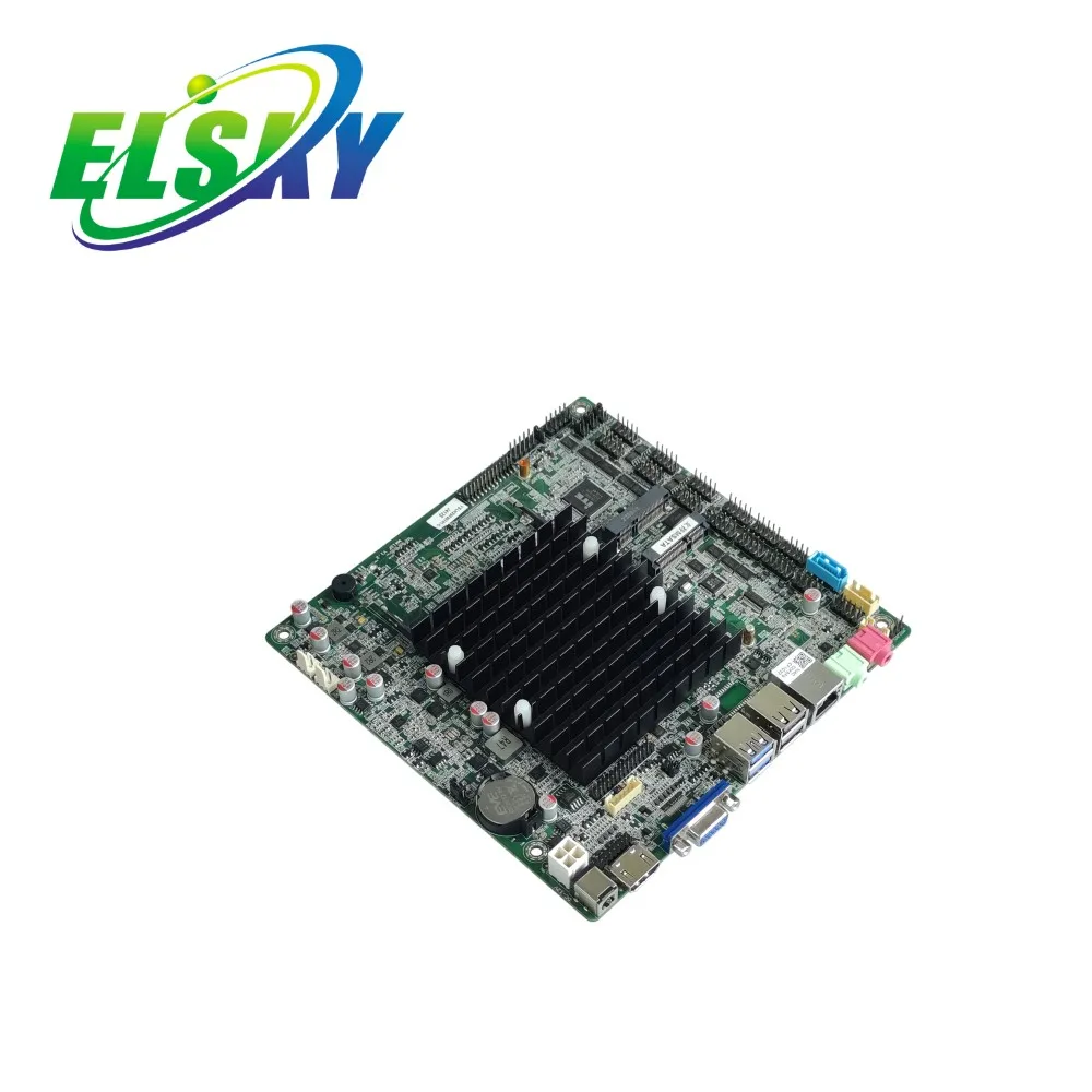 ELSKY Low Price Fanless Embedded Atx Motherboard M415F Quad Cores 2.0GHz J4125 6C DDR4 GPIO SIM Card LVDS RS232 COM