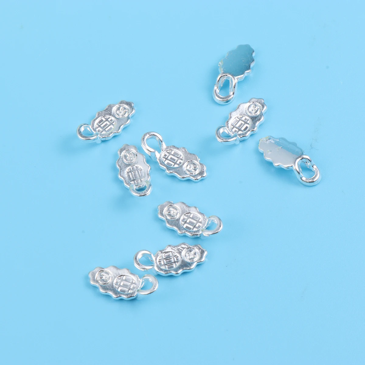 

30 pcs Glue On Bails Ear Tray Accessories for Jewelry Making Pendant DIY Crafts Earring Bails Women Miss Handmade