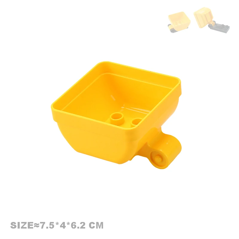 Große Bausteine Ziegel Schiene Gleis Zug Set Transport Indikator Stadt Architektur Zubehör montieren Spielzeug für Kinder