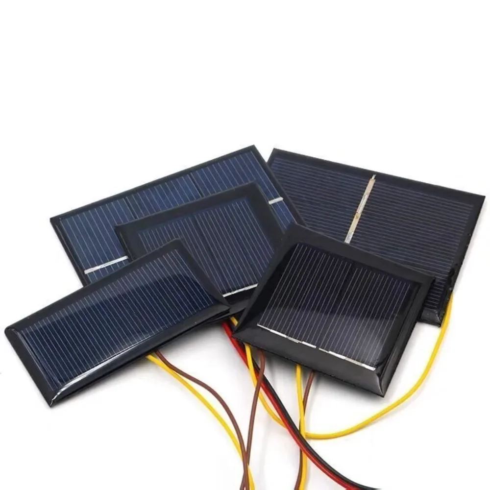 Solar Panel 1V 5V 6V Micro Solar Board Portable Fast Charger Polysilicon DIY Solar Cells System Mini Outdoor Battery Charger