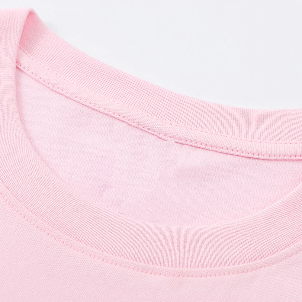 Customize Womens Cotton T-Shirts Summer Personalization DIY I Love Theme Pattern Add Your Own Text Tees Soft O-Neck Womans Tops