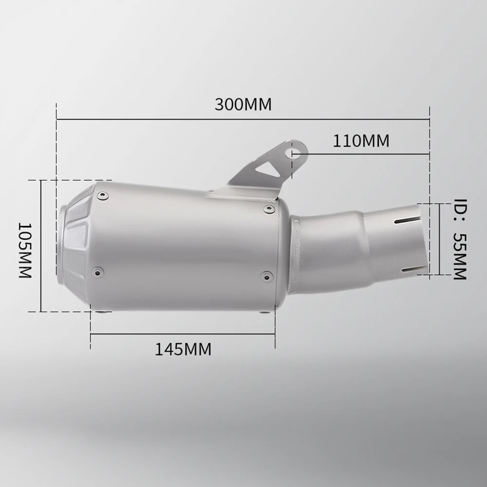 Best Quality Muffler With Mesh Moto For MT10 MT-10 SP FZ10 FZ-10 2015-2023 Slip-On Motorcycle Exhaust Escape Systems Link Pipe