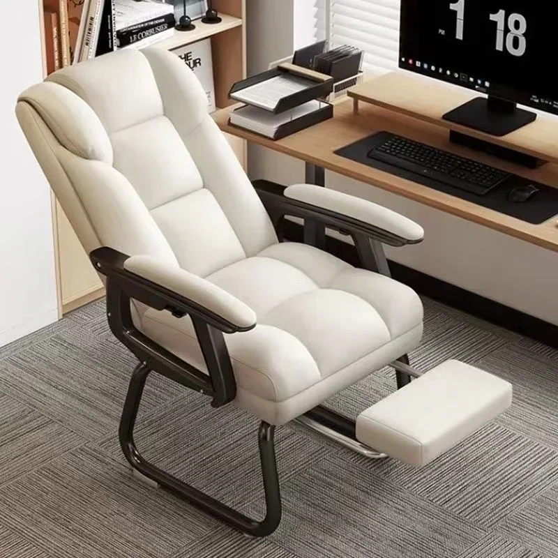 Bow computer home sedentary desk office chair sofa chair leisure chair e-sports  fixed comfortable sedentary