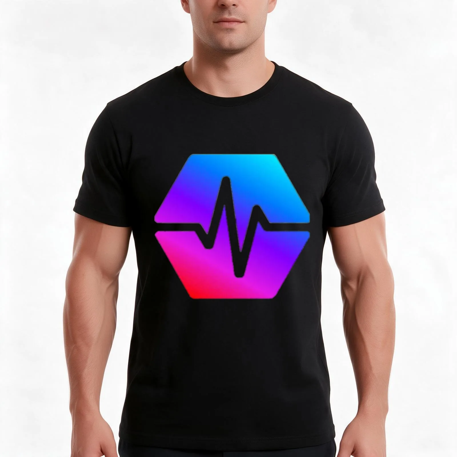 Awesome Hexagonal Cubes Hex Crypto Logo Design T-Shirt Summer Casual Cotton Tee Oversized Streetwear Tops Unisex Men Women
