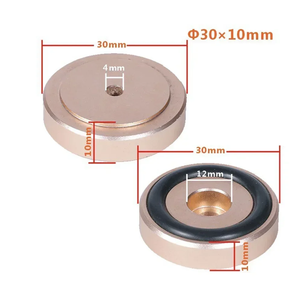 ​​Speaker Stand Feet Pad Foot For Speakers Amp CD Player 20*8/30*10/40*10/40*15/50*15/40*20mm Aluminum Alloy Rubber Audio Video