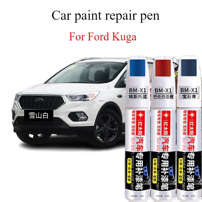 

For Ford Kuga Refinish Pen Pearl White Original Car Paint Auto Supplies Shining Silver Special Scratch Repair Artifact