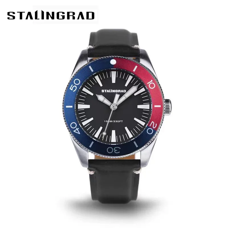 

Stalingrad Watches 42MM Quartz Movement Military Simple Fashion Style Men Wristwatch 20bar Luminous Watch