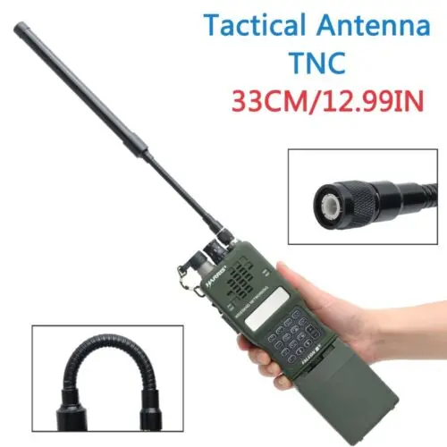 

10pcs NEW AR-148 33cm/12.99in TNC Dual Band Foldable Gooseneck Tactical Antenna for Radio Walkie Talkie Kenwood TK-378 TK-278