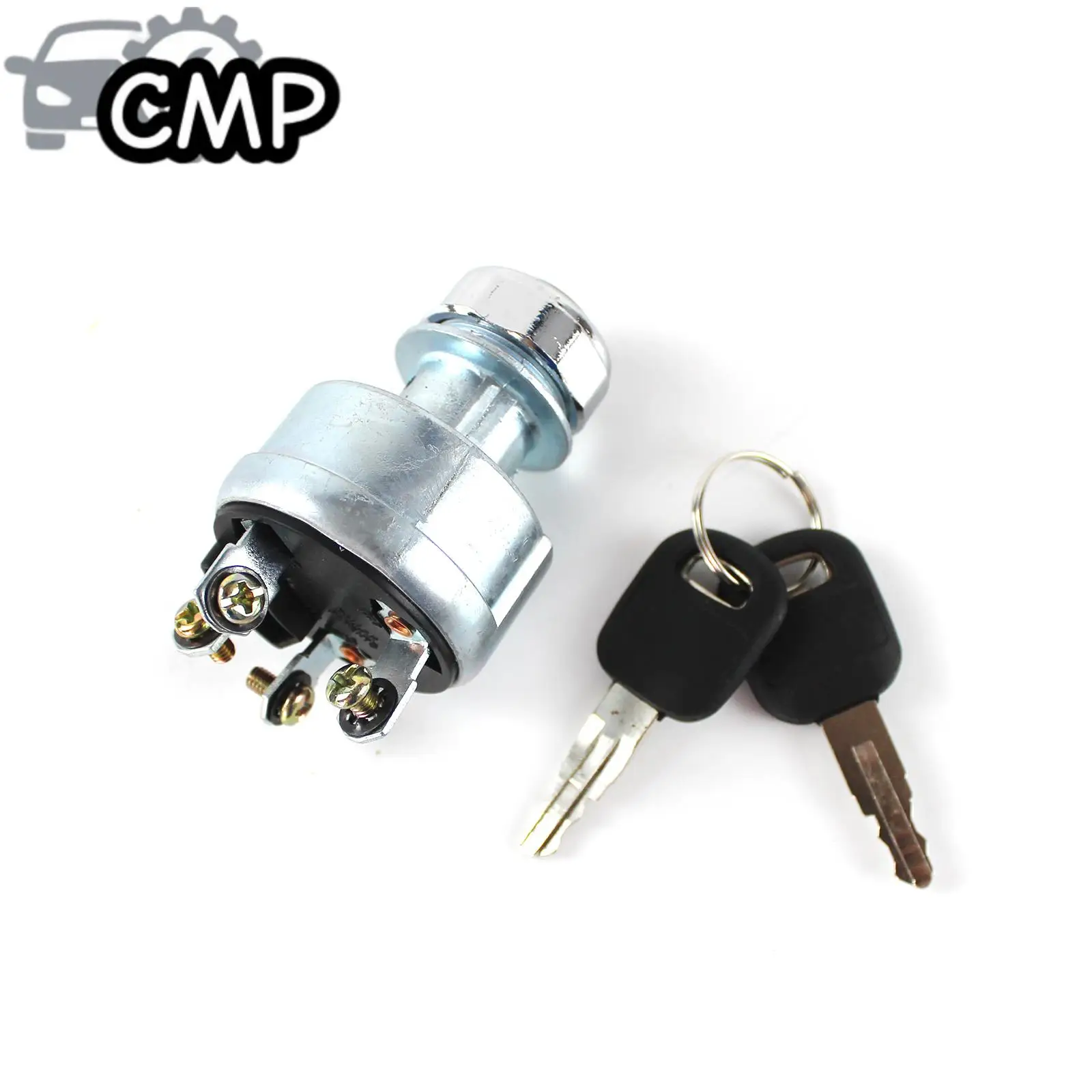 

1 комплект, 4-контактный переключатель зажигания экскаватора с 2 ключами 9G-7641 9G7641 подходит для деталей тяжелого оборудования Caterpillar E320C E303 E304 E305