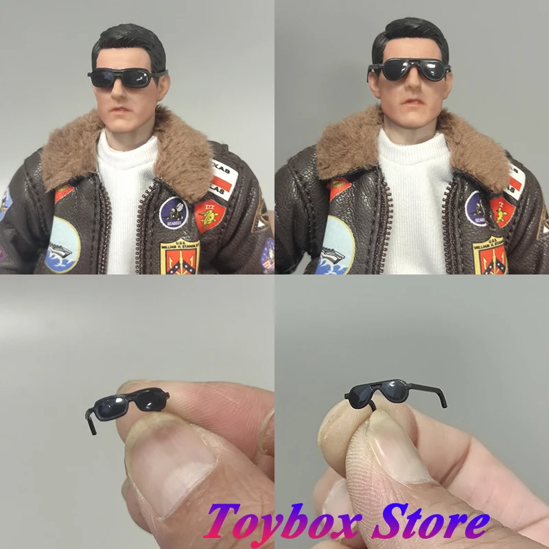 1/12 Scale Soldier Mini Sunglasses Model Accessory Round Square Glasses Style Design Toys For 6