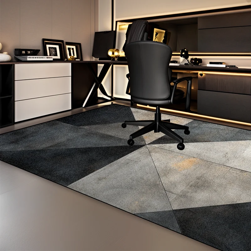 Modern Geometric Bedroom Chair Floor Mats Home Decoration Non-slip Carpets Living Room Luxury Office Area Sofa Big Size Rugs