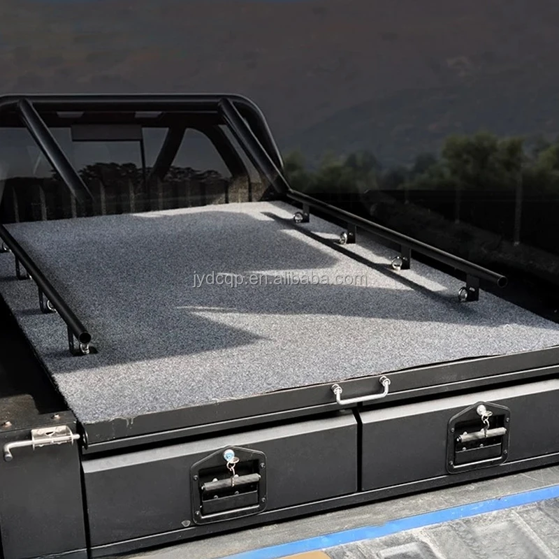 Pickup Truck Bed Drawer System Sliding Storage Box Magic Box Tray for Toyota for Hilux Vigo for Tacoma Tundra F150