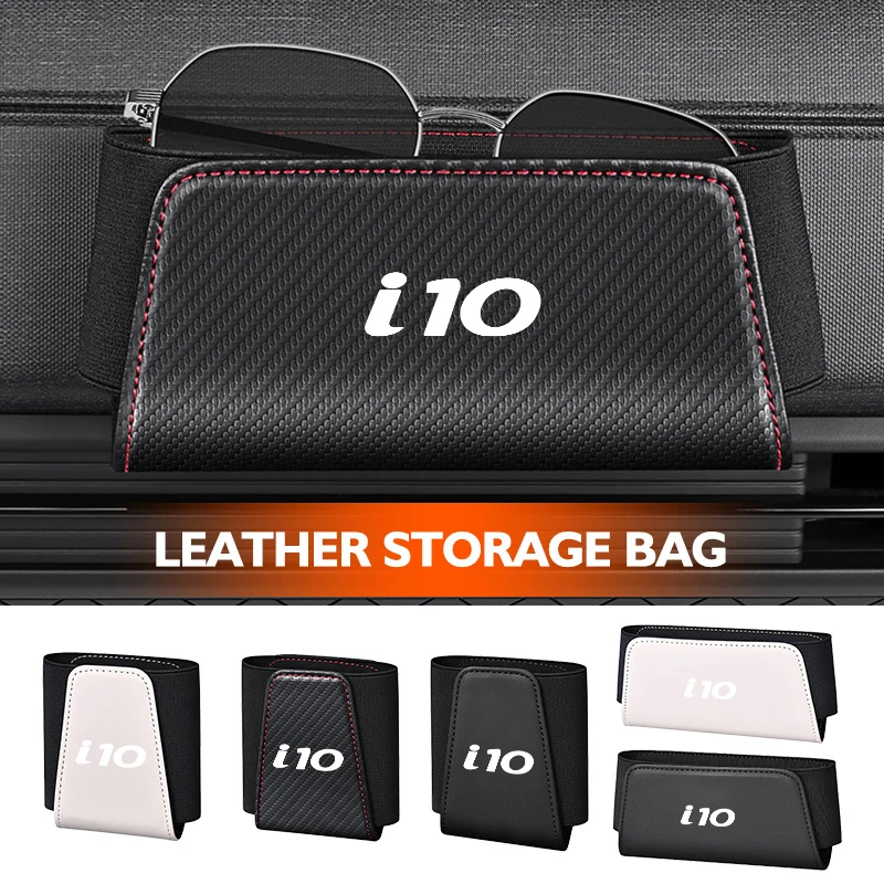 Organizador de asiento de coche, visera, bolsa de almacenamiento para gafas, llaves y teléfono, para Hyundai i10 I10 N Line 2009, 2010, 2011, 2012, 2013, 2019, 2020, 2021