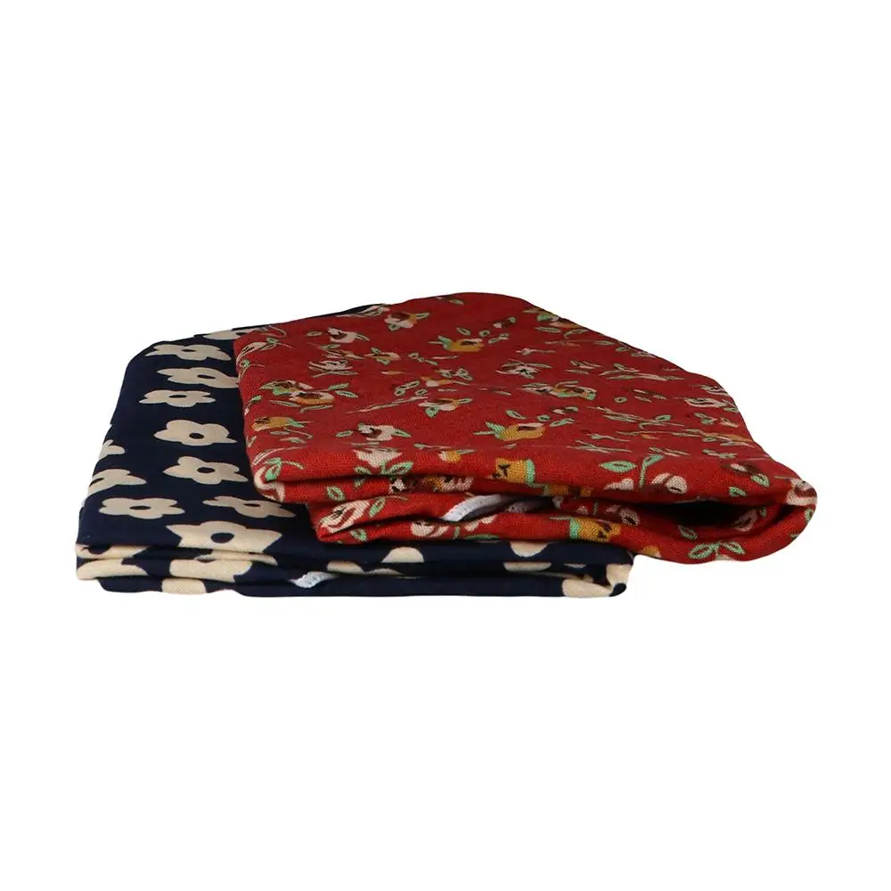 

Clothing Accessories Cotton Linen Printing Neckerchief Flower Silk Scarf Small Square Scarf Printed Scarf Korean Style Scarves