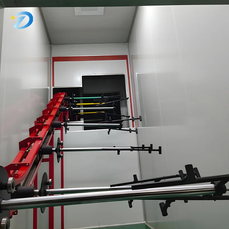 Equipo de pulverización de hardware de línea de producción de recubrimiento en polvo metálico automático eficiente con máquina de horno de curado