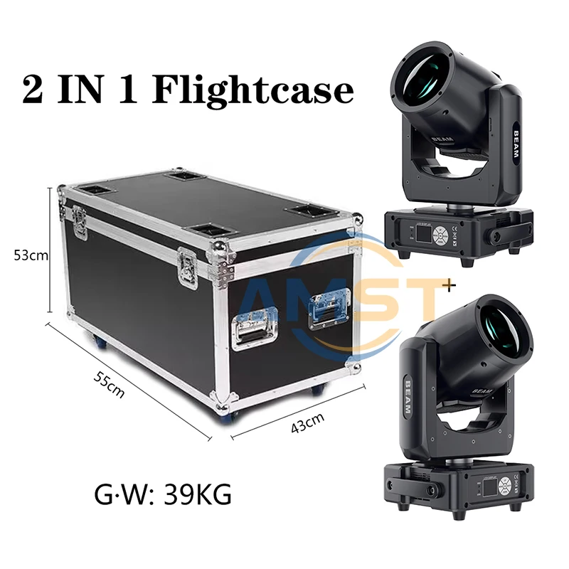 New 7R Sharpy Mini 230W Beam Moving Light DMX 512 Pro Beam Moving Head 48Prism Projector Stage Lighting 2 In 1 Flycase Package