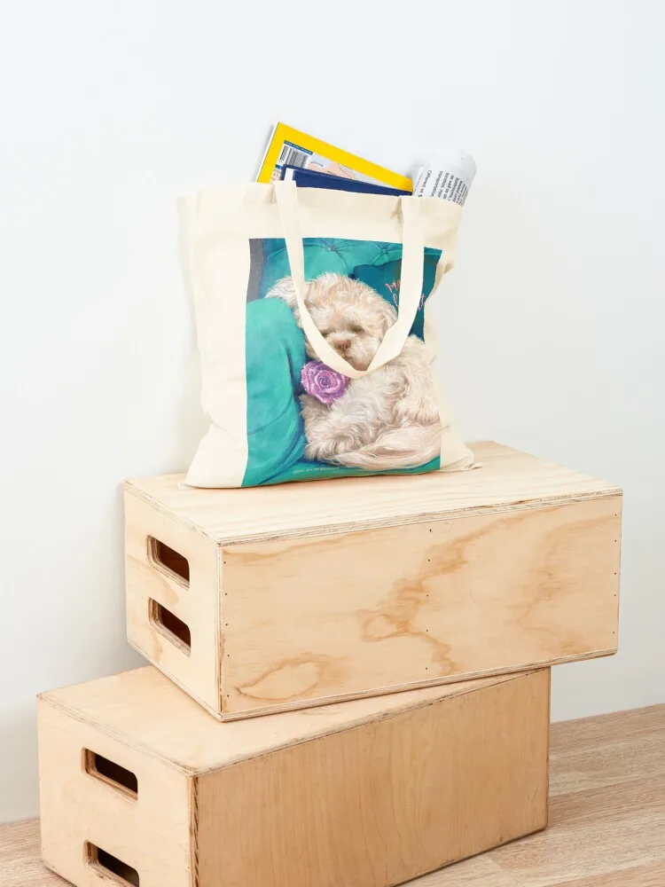 Luke, Shih Tzu Puppy, Merry and Bright Tote Bag tote bag woman woman shopping bag for beach large size bags