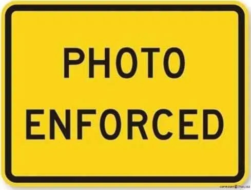 New Aluminum Sign Photo Enforced, Fluorescent Yellow Green Sign Street Sign|Indoor and Outdoor Wall Decoration Garage Street Yar