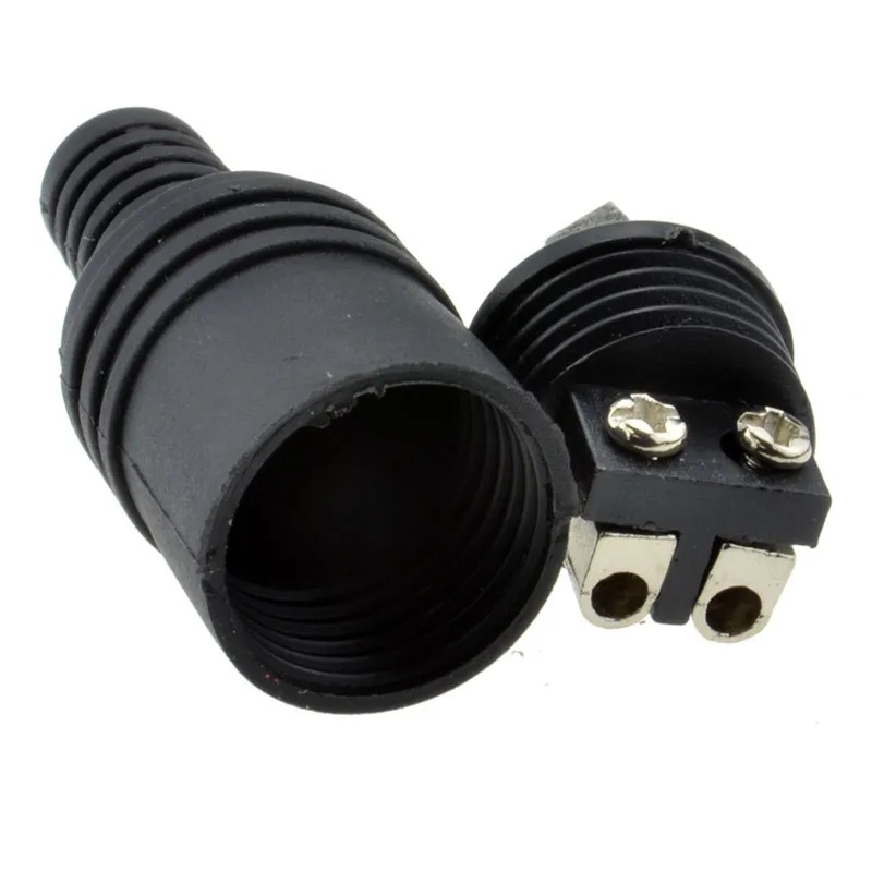 

2 pin Black DIN Plug Speaker and HiFi Connector Screw Terminals Connector Power Audio Lamp Signal Plug Adapters