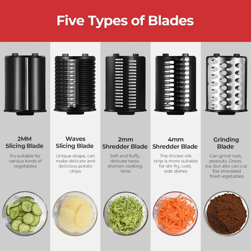 Household Multi-function Vegetable Cutter Vegetables Slicer Kitchen Gadgets Electric Cutting Automatic Slicing and Grater Chips