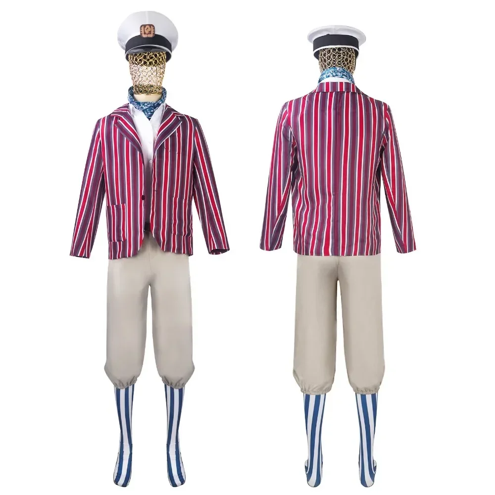 Movie Chocolate Factory Oompa Cosplay Loompa Disguise Shirt Pants Coat Costume Adult Men Outfits Halloween Carnival Party Suit