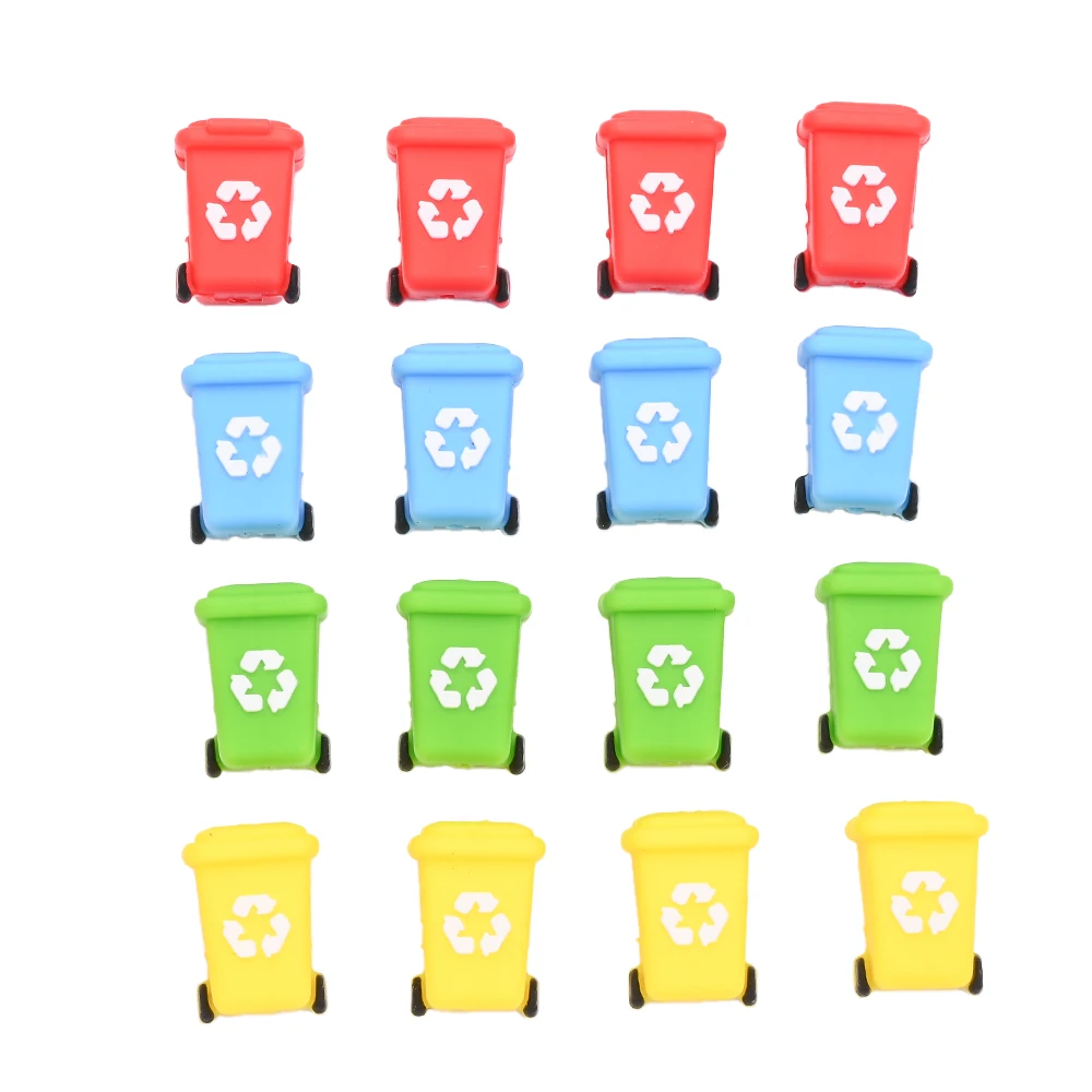 4 шт. силиконовые бусины в форме мусорного бака, мягкие силиконовые бусины для DIY, уникальные цепочки для сосок, аксессуары для браслетов-прорезывателей