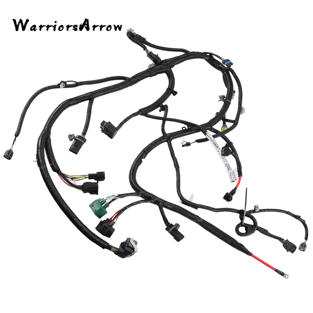 

WarriorsArrow Engines Wiring Harness Black For Ford F-250 F-350 F-450 F-550 Excursion 2004 4C3Z-12B637-AA 4C3Z12B637AA