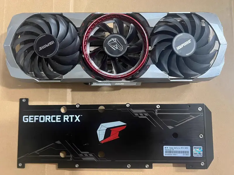 Original Radiator Cooler for ColorFul RTX3080 RTX3080ti RTX3090 Advanced OC Video Card With BackPlate