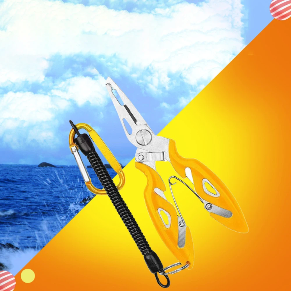 

Fishing Pliers Multifunction Tool Fish Line Cutter Scissors Mini Hook Remover Black Beak Jaw Outdoor Lead Fishing Gear