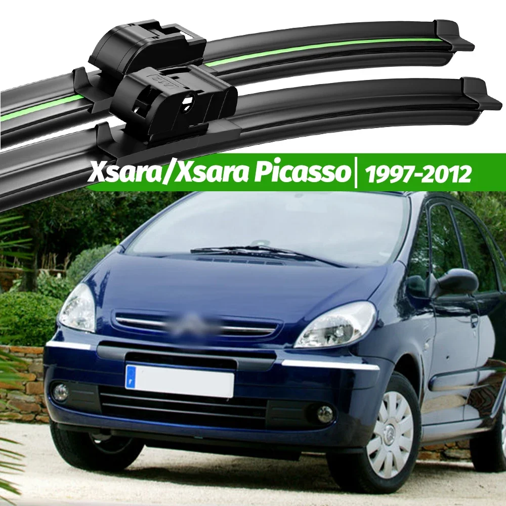 

For Citroen Xsara Xsara Picasso 1997-2012 2pcs Front Windshield Wiper Blades 1998 2003 2008 2010 Windscreen Window Accessories