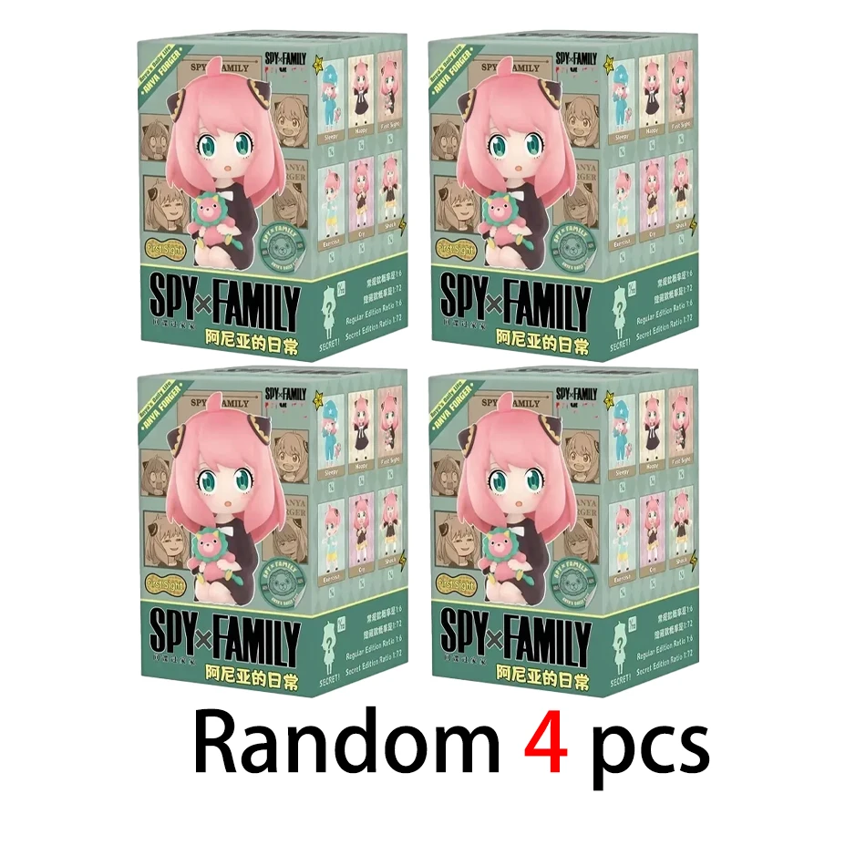 1:1 Neuauflage Spy X Family Anya Serie Blindbox Spielzeug Niedliche Figuren Puppe Mystery Box Modell Überraschungstüte für Mädchen Geburtstagsgeschenke