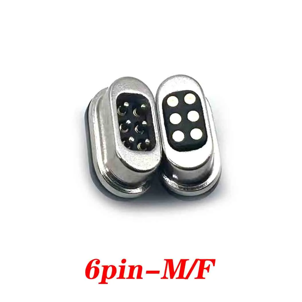 DC Magnetic Pogo Pin Connector 5V 2A 2Pin 3Pin 4Pin 5Pin 6Pin Spacing 2.54mm Pogopin Male Female Spring Loaded DC Power Socket